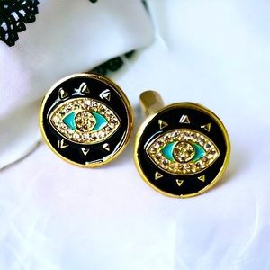 Evil Eye earring studs